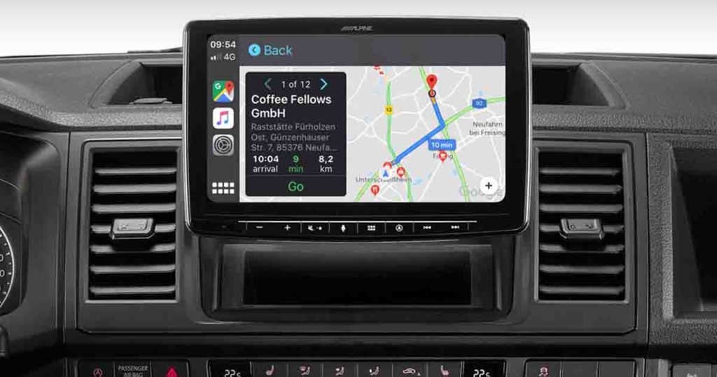 radio de voiture android simple din alpine