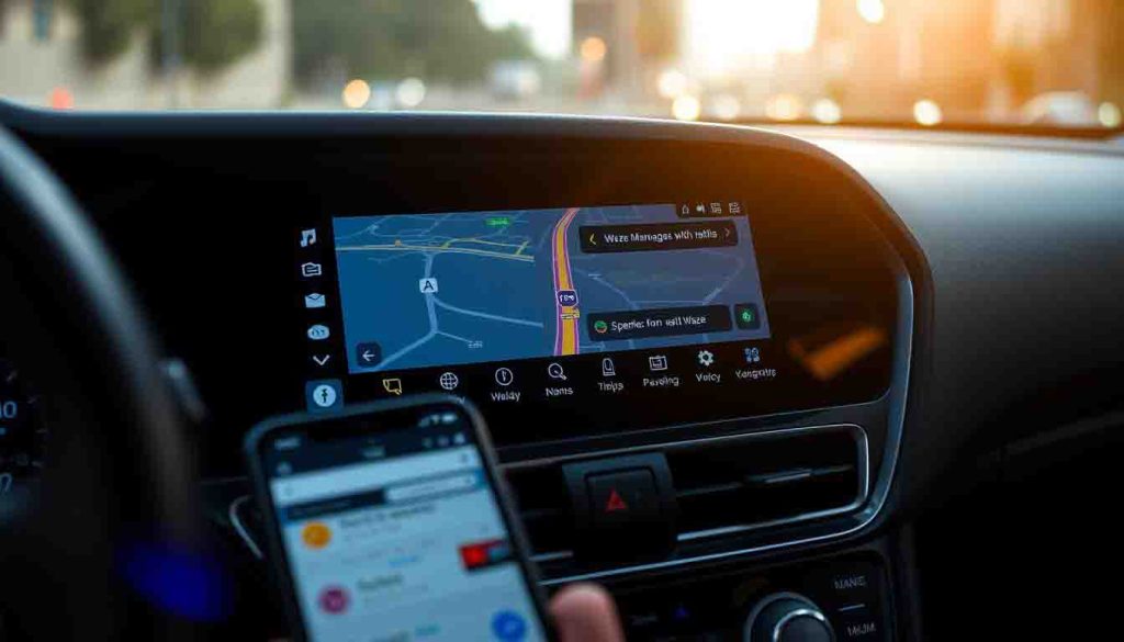 waze plein ecran android auto