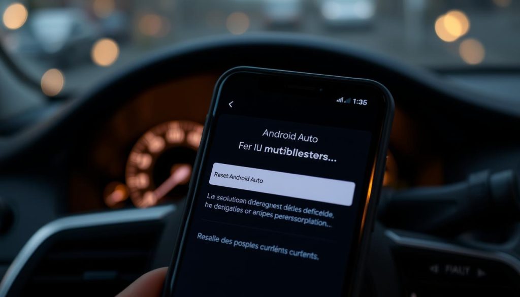 Réinitialisation d'Android Auto