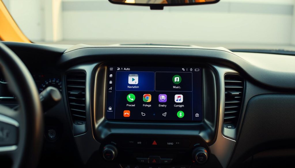 android auto sur écran de véhicule android auto sur écran de véhicule