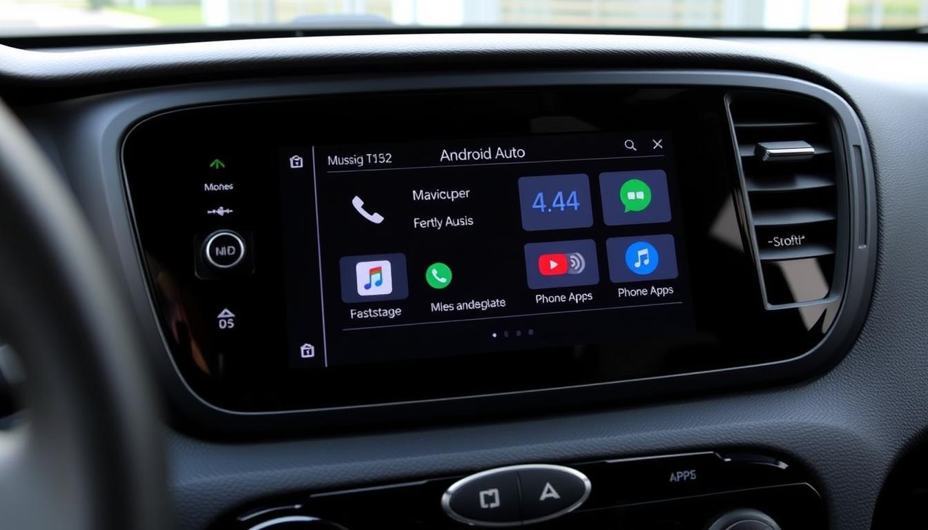 Android Auto intégré dans le tableau de bord d'une Kia Forte