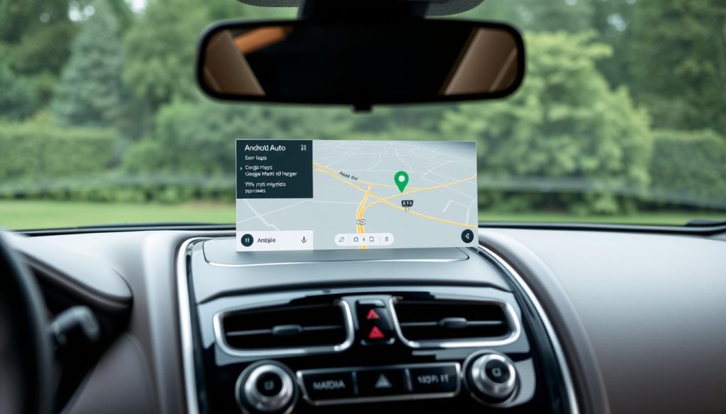Android Auto interface dans une Aston Martin DBS Superleggera