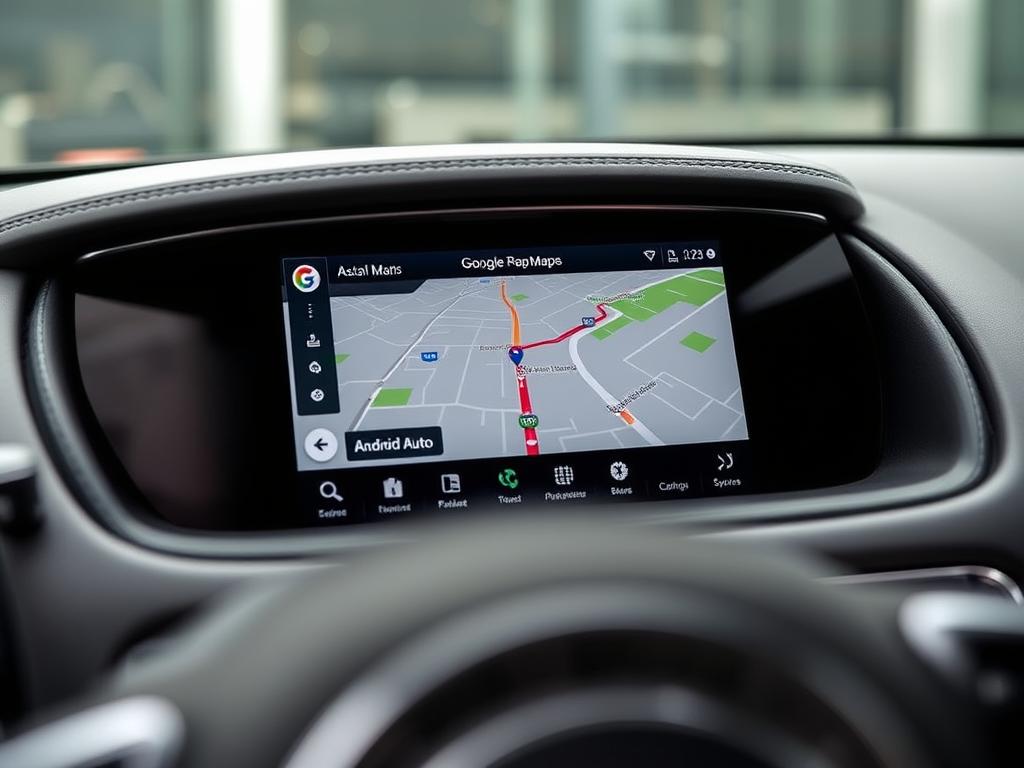 Android Auto navigation sur écran Aston Martin Vantage