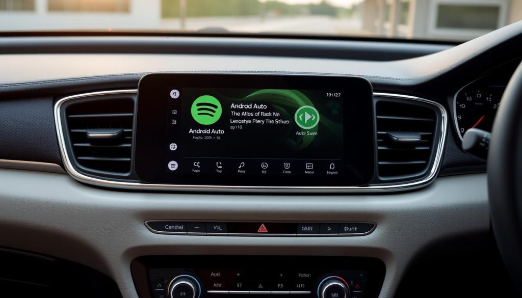 Application Spotify sur Android Auto dans la Kia Cadenza