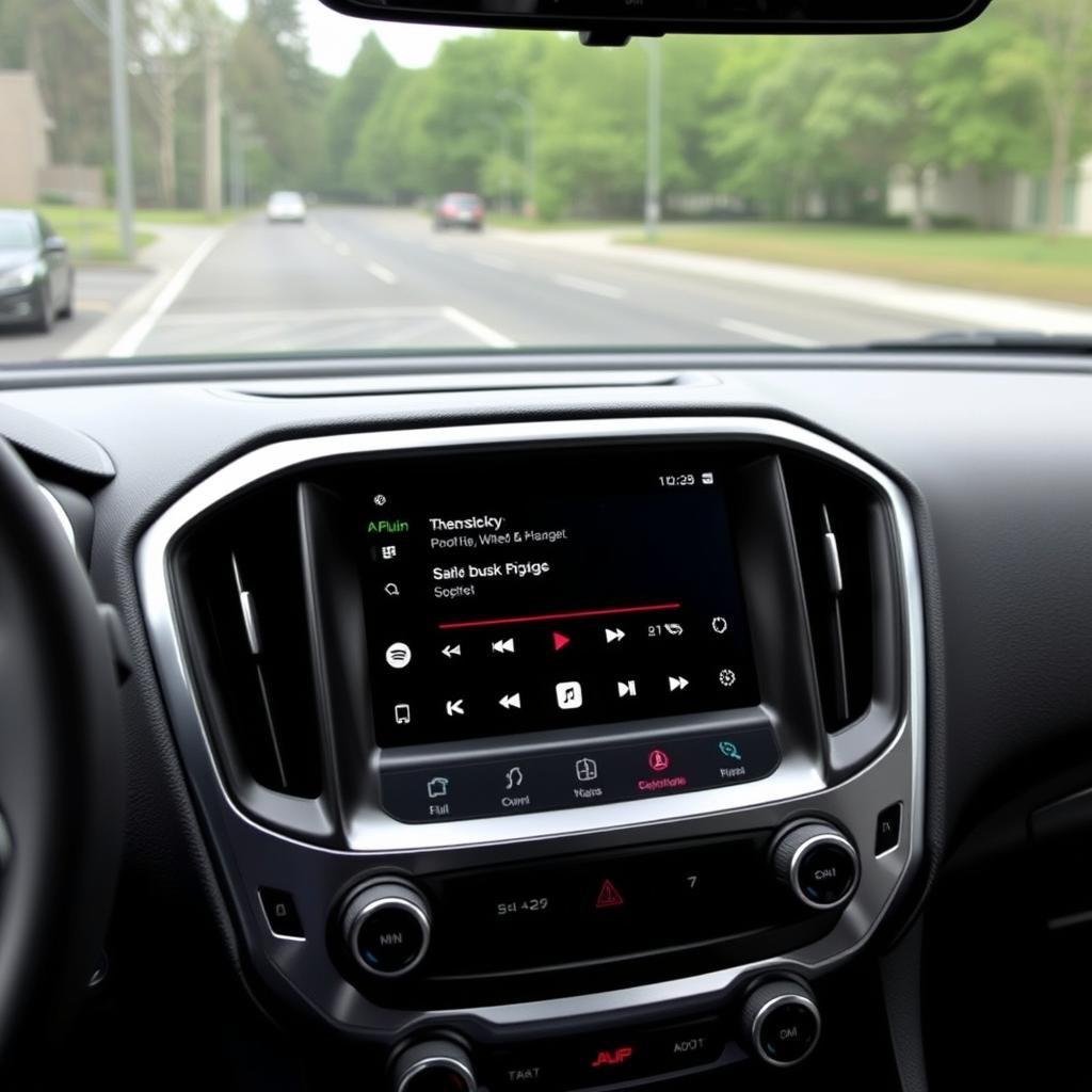 Application de musique sur Android Auto dans GMC Terrain