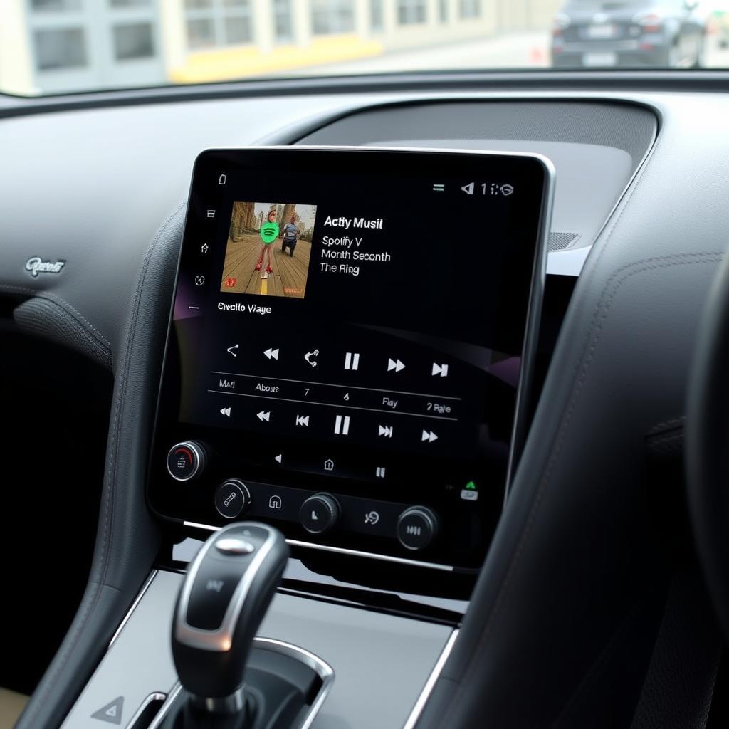 Applications de musique sur Android Auto dans Aston Martin Virage