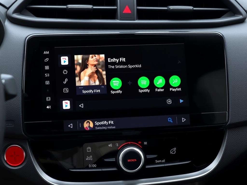 Applications musicales sur Android Auto dans une Honda Fit
