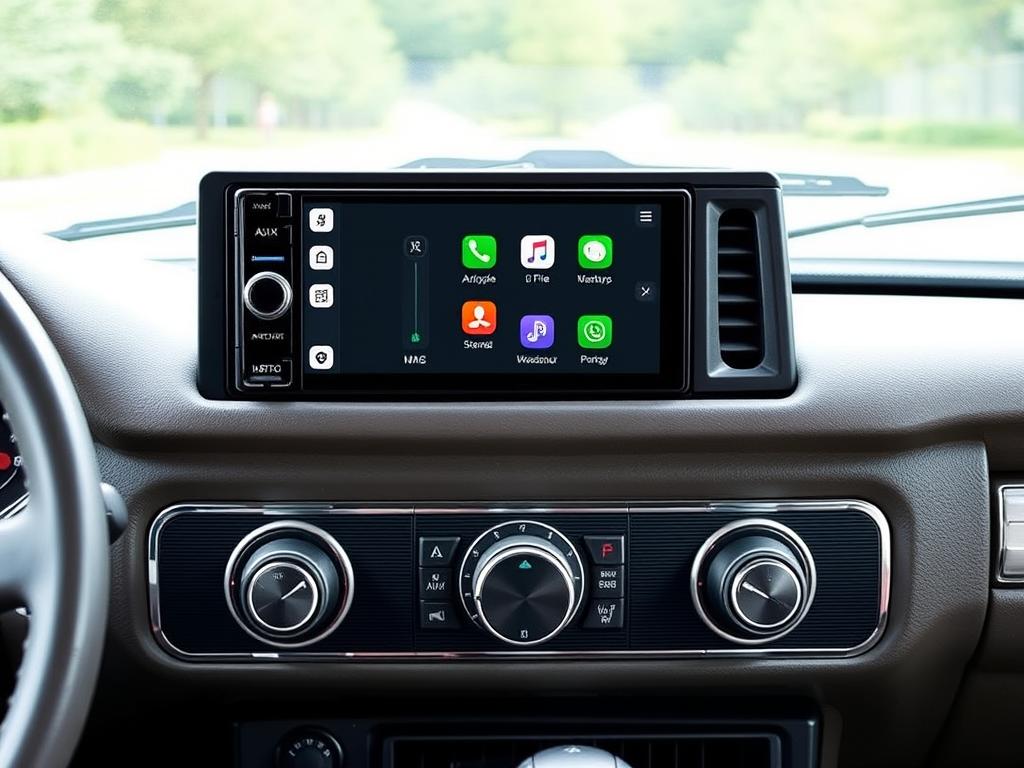 Autoradio double DIN compatible Android Auto pour Isuzu Bellett