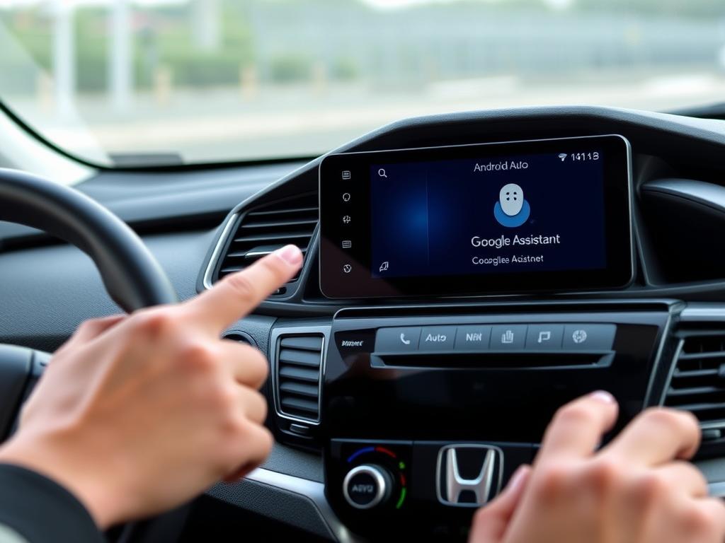 Commande vocale Android Auto dans une Honda Fit
