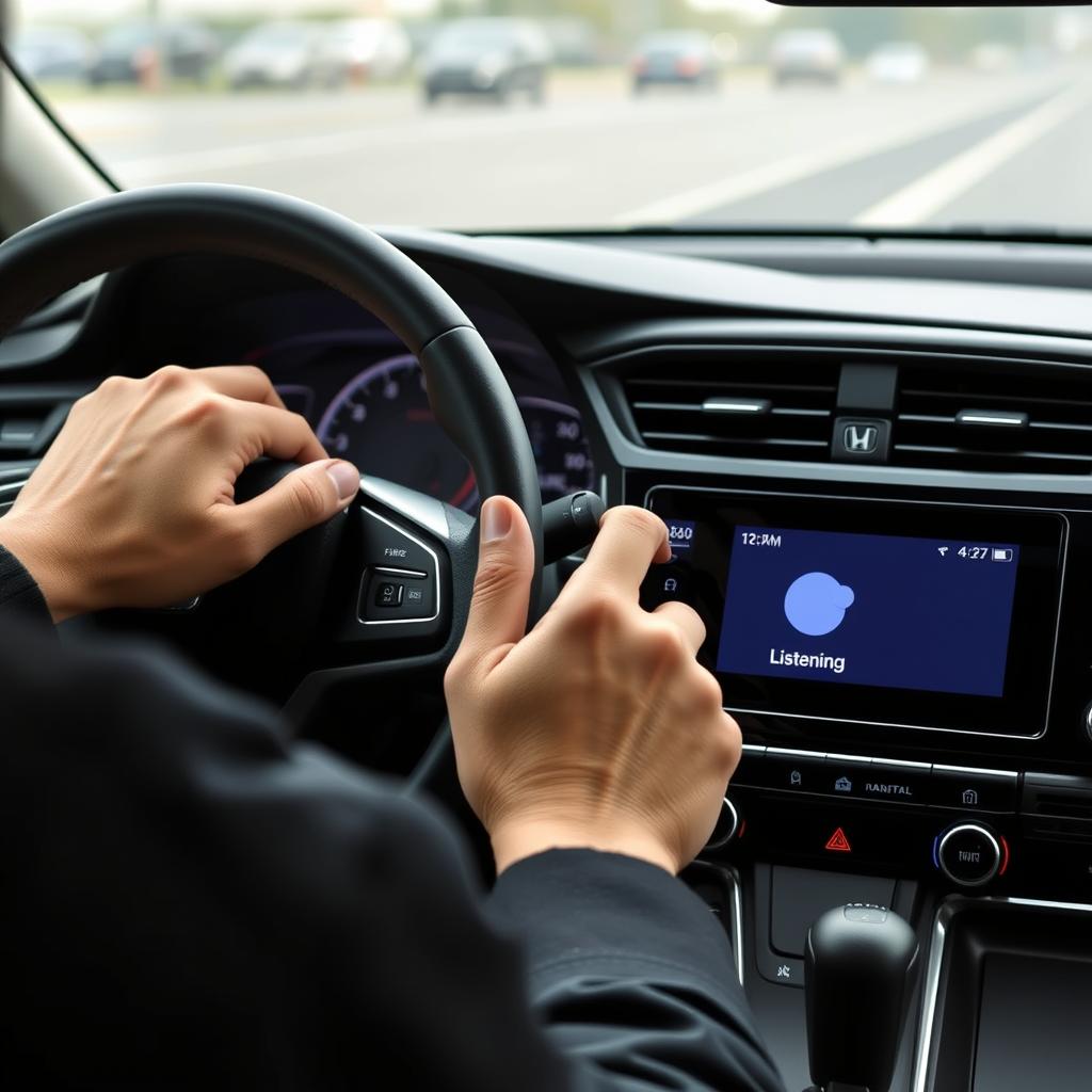 Commandes vocales Android Auto activées dans une Honda Ballade