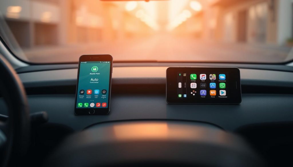 Comparaison Android Auto Apple CarPlay