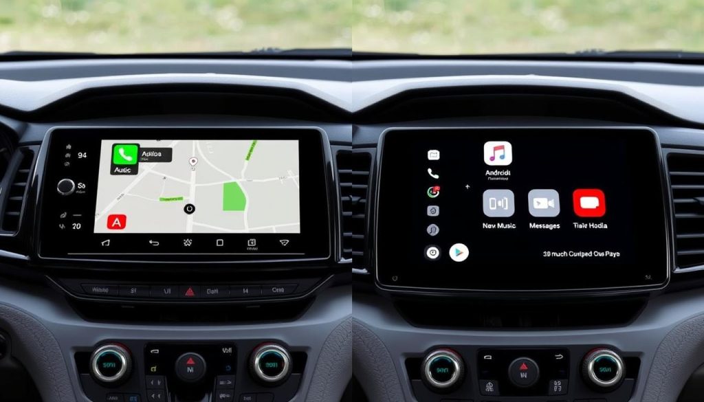 Comparaison côte à côte d'Android Auto et Apple CarPlay sur Honda Odyssey