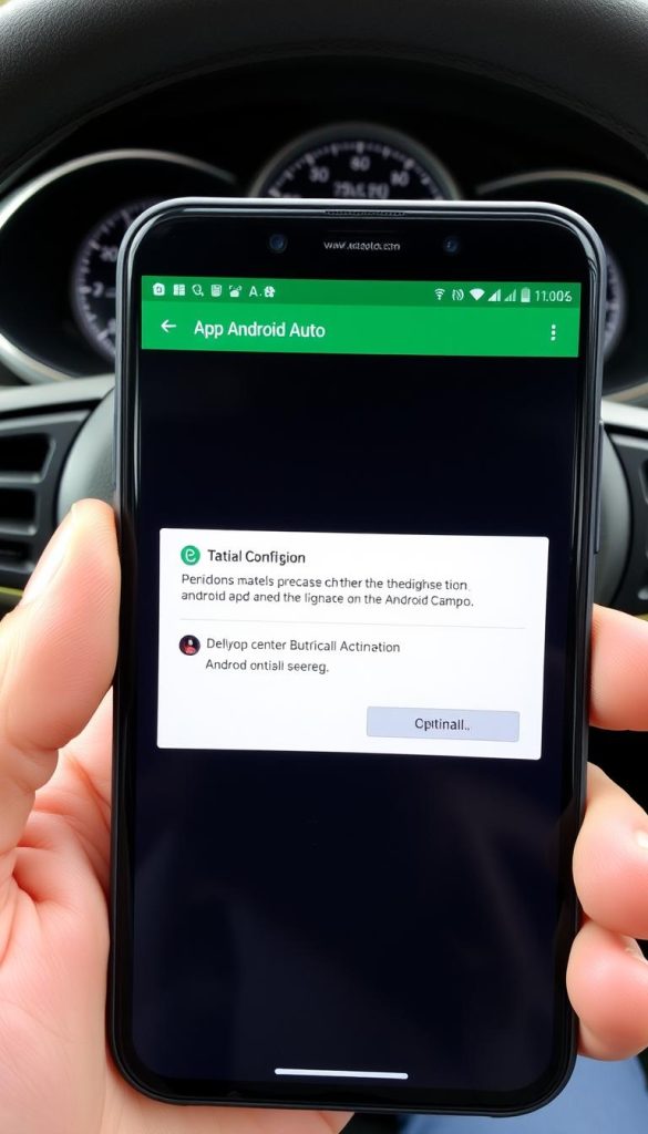 Configuration de l'application Android Auto sur smartphone