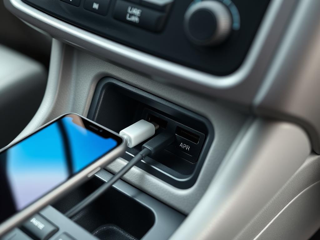 Connexion USB pour Android Auto dans un Kia Sedona