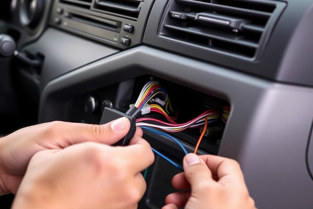 Connexion du faisceau d'adaptation pour Android Auto sur Honda Prelude