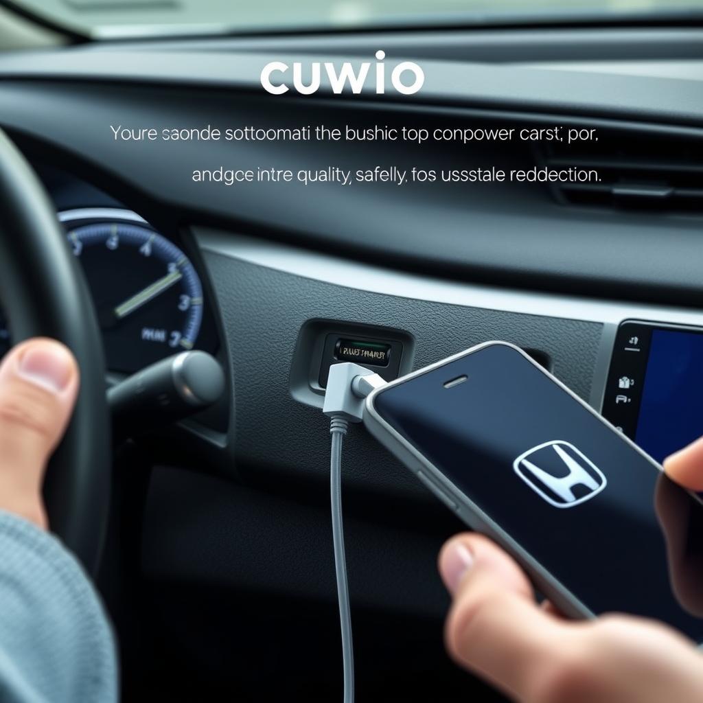 Connexion du smartphone à la Honda Civic