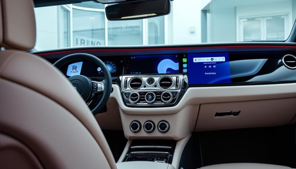 Écran Tesla-style installé dans une Rolls-Royce Wraith