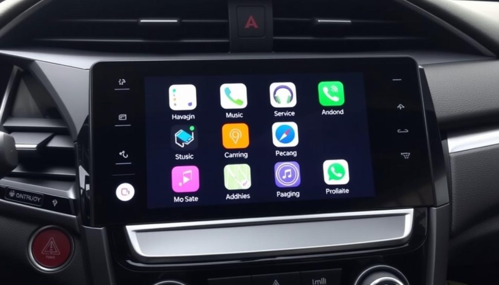 Écran d'accueil personnalisé Android Auto sur Honda Civic