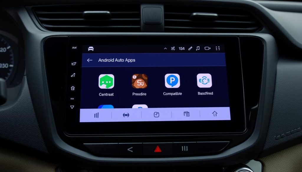 Écran d'applications Android Auto sur Honda Crosstour