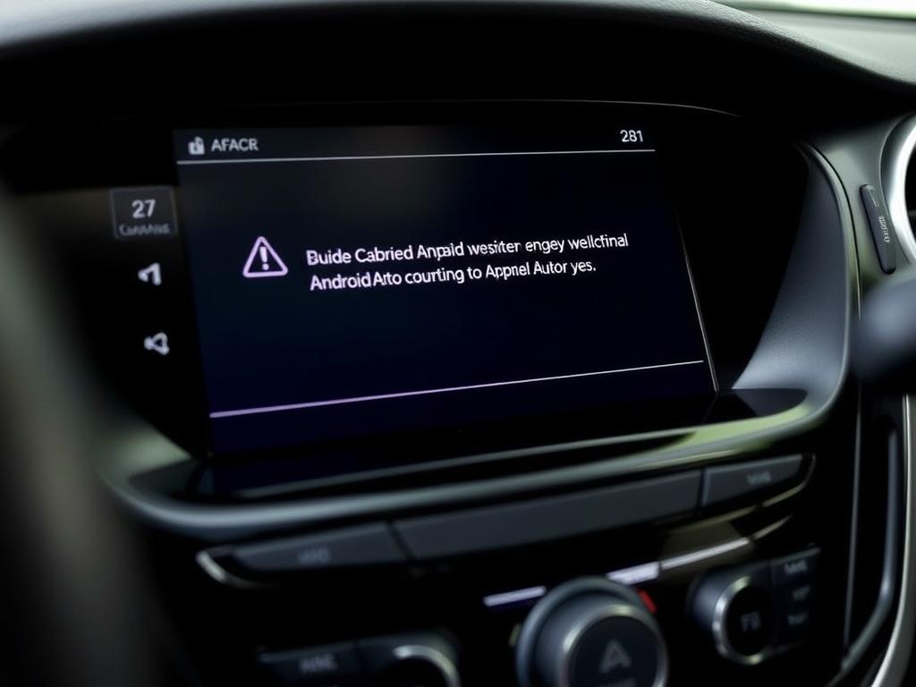 Écran d'erreur Android Auto sur Opel Astra avec solution