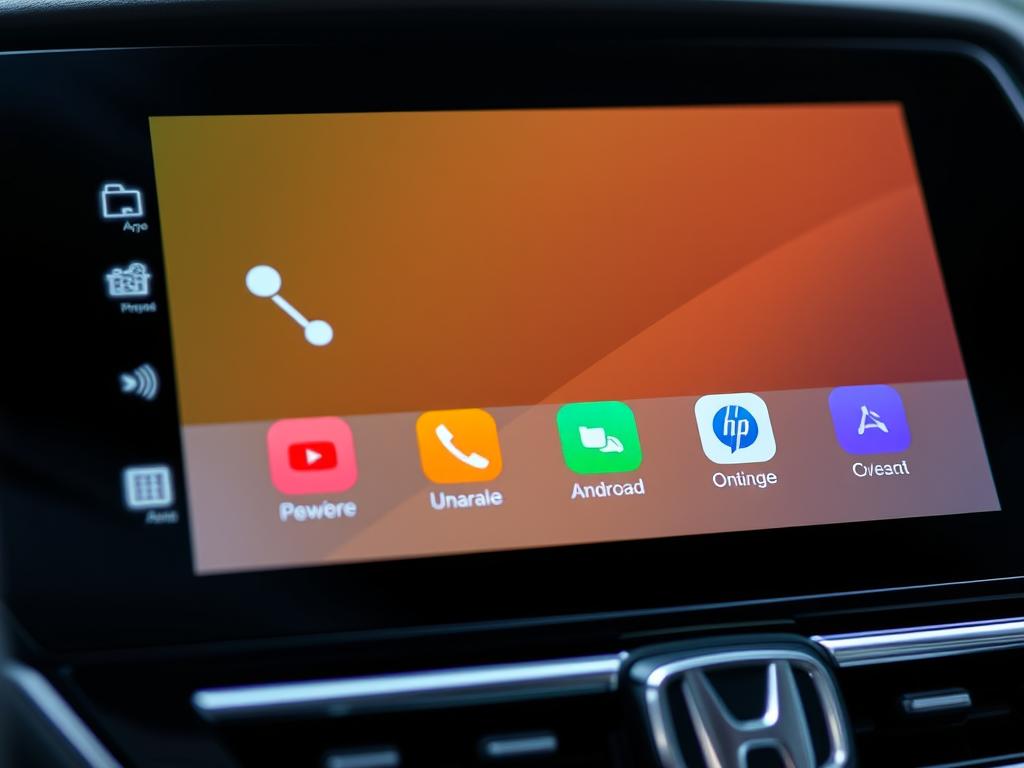 Écran tactile de la Honda Odyssey affichant l'interface Android Auto