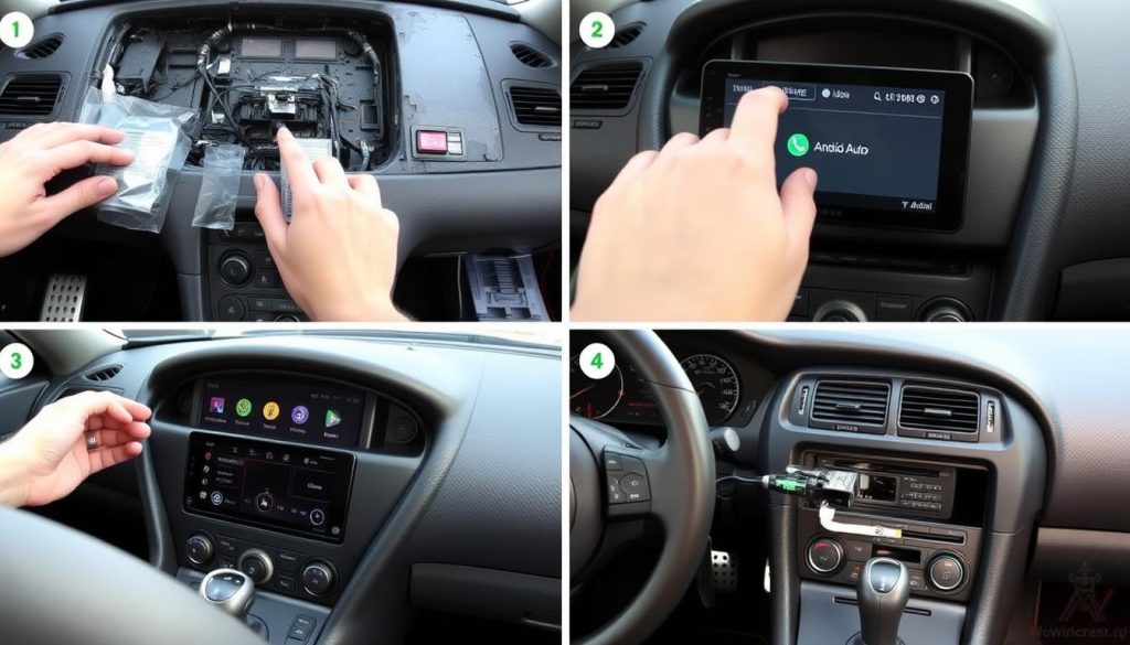 Étapes d'installation d'Android Auto sur une Aston Martin Virage