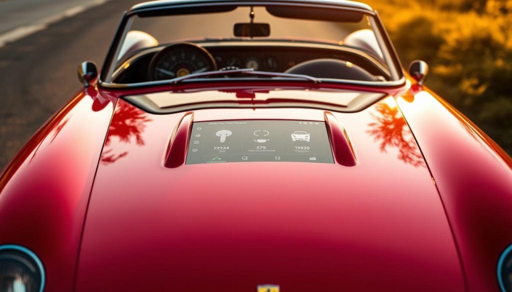 Ferrari250 GTO avec interface Android Auto