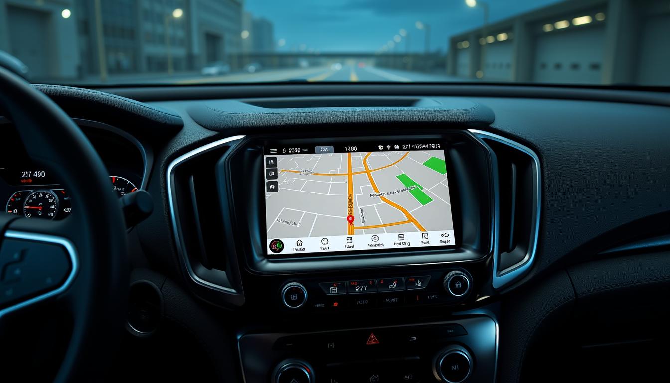 GMC Terrain avec écran Android Auto affichant la navigation Google Maps