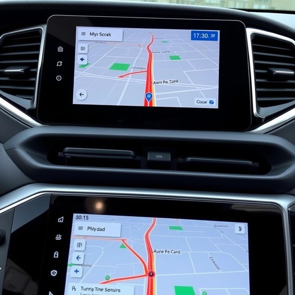 Google Maps sur Android Auto dans un Honda Pilot