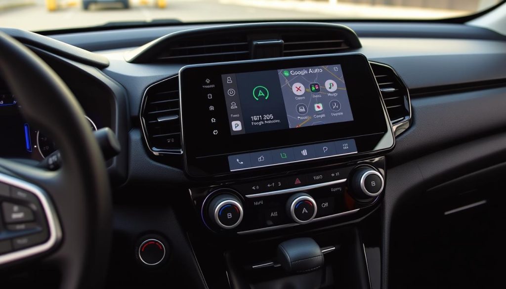 Honda CR-V avec Android Auto affiché sur l'écran tactile du tableau de bord