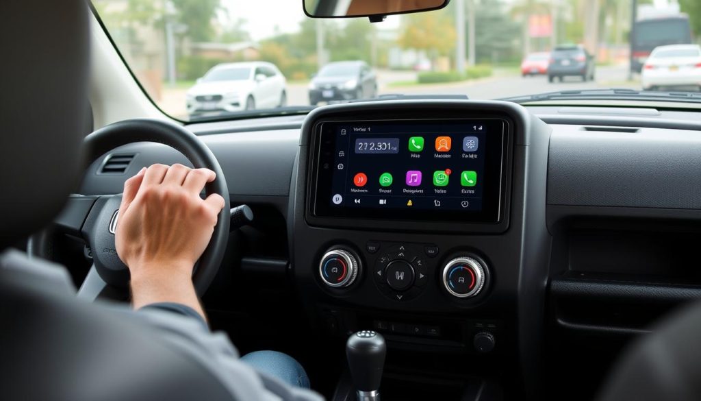 Honda Element avec Android Auto installé montrant l'interface en action