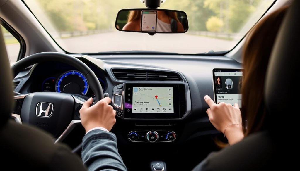 Honda Fit avec Android Auto intégré en action