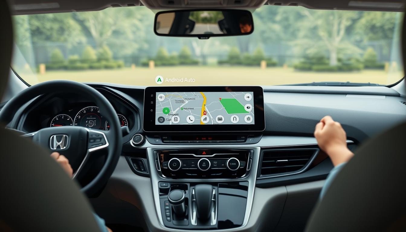 Honda Odyssey avec Android Auto affichant l'interface de navigation