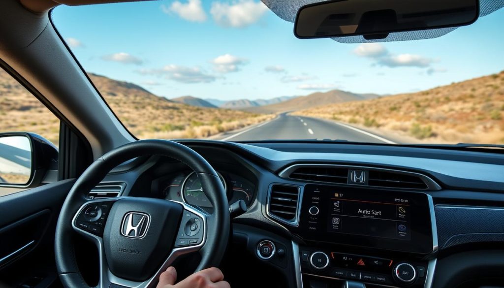 Honda Passport sur route avec Android Auto en action