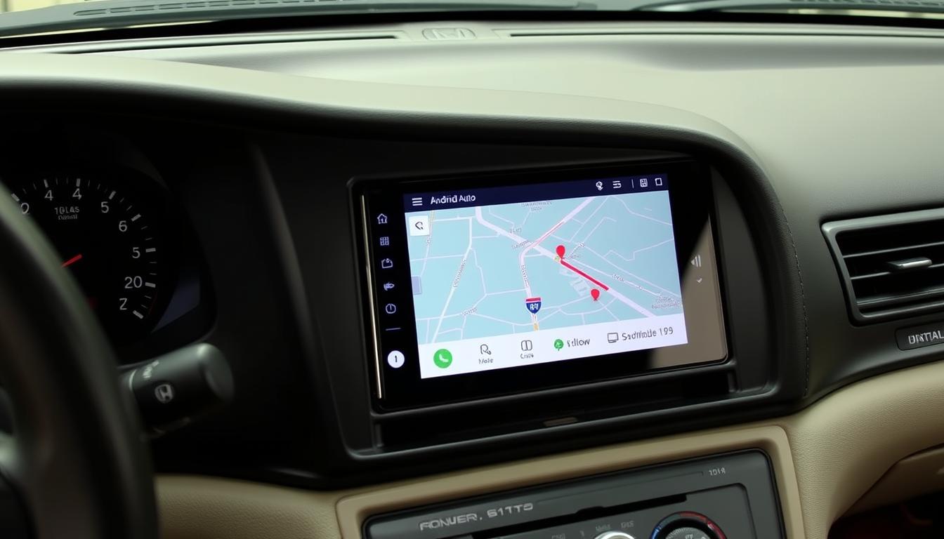 Honda Prelude avec écran Android Auto intégré au tableau de bord