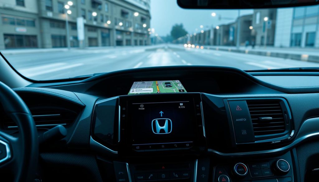 Honda Ridgeline avec écran Android Auto affichant la navigation