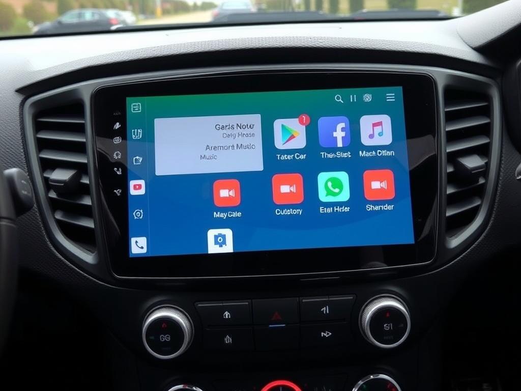 Interface Android Auto personnalisée dans une Opel Calibra