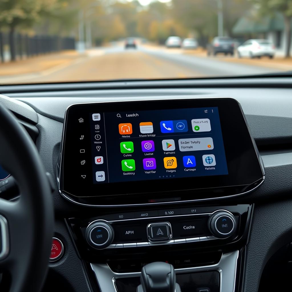 Interface personnalisée Android Auto dans une Honda CR-X