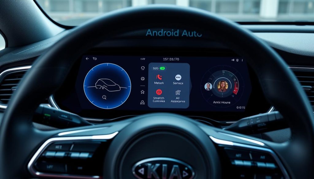 Kia Forte avec Android Auto intégré représentant l'avenir de la conduite connectée