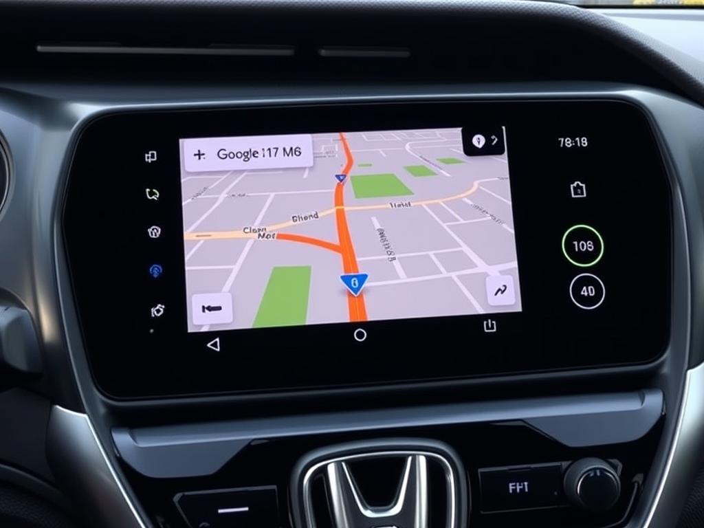 Navigation GPS Android Auto dans une Honda Fit