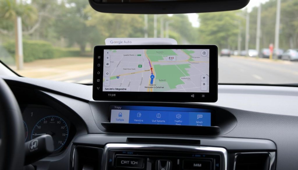 Navigation Google Maps sur Android Auto dans une Honda Crosstour