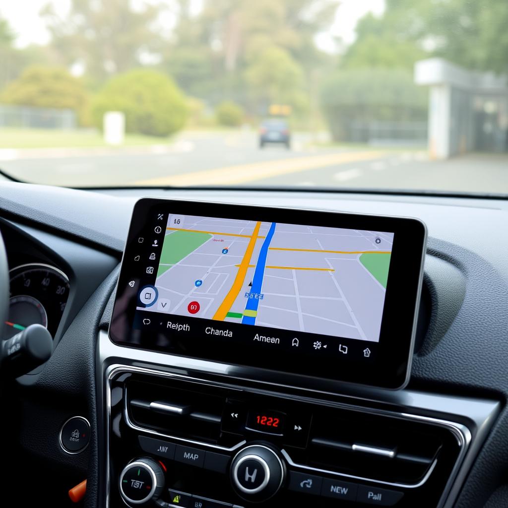 Navigation en temps réel sur Android Auto Honda Pilot