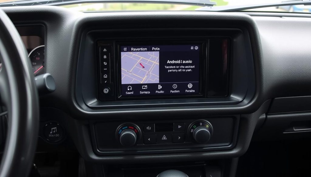 Opel Ascona modernisée avec Android Auto en fonctionnement