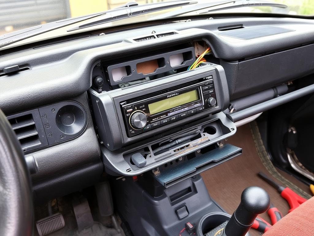 Préparation du tableau de bord Opel Campo pour installation Android Auto