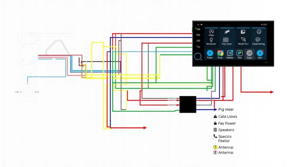 Schéma de câblage pour installation Android Auto dans Isuzu 117 Coupé
