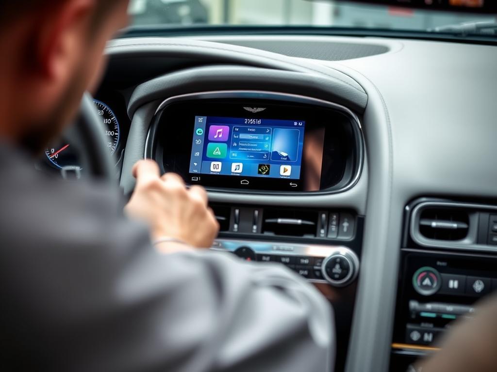 Service d'installation professionnelle Android Auto pour Aston Martin Virage