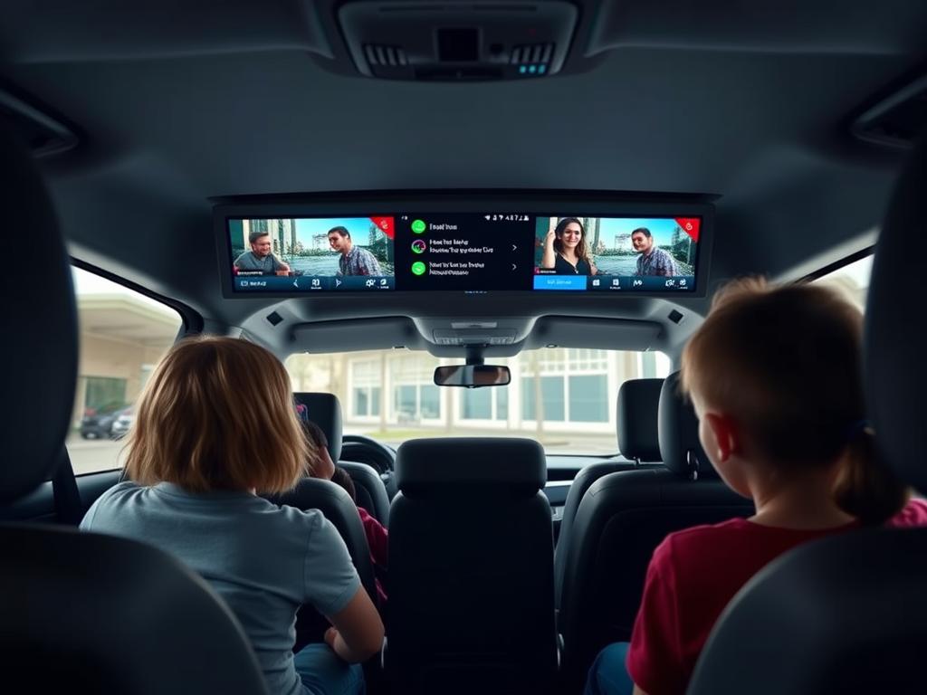 Système de divertissement arrière Honda Odyssey connecté à Android Auto