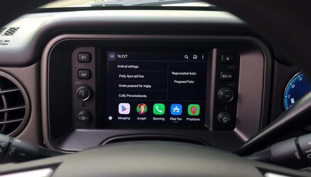 Tableau de bord GMC Typhoon personnalisé avec Android Auto