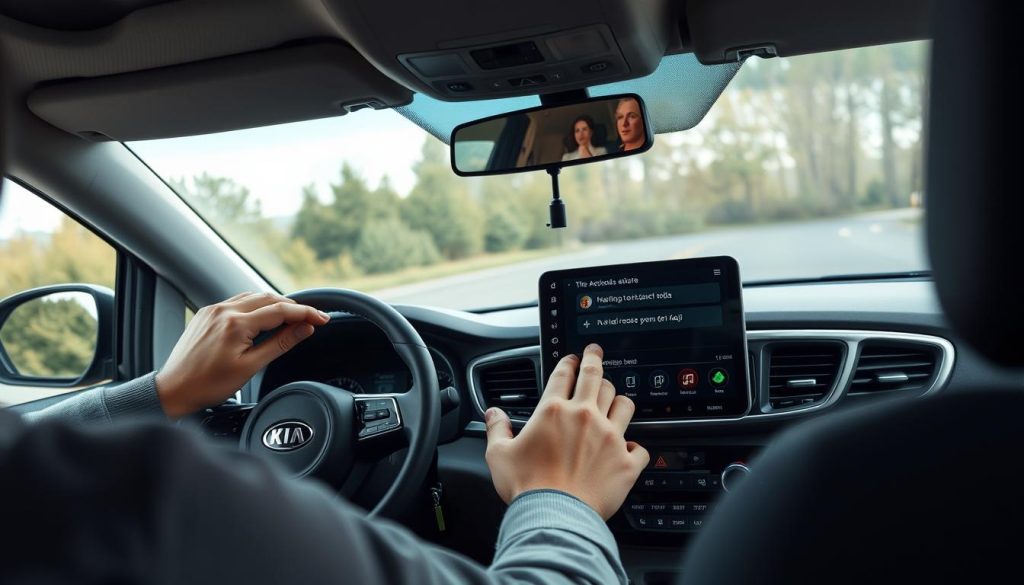 Utilisation des commandes vocales Android Auto dans un Kia Sedona