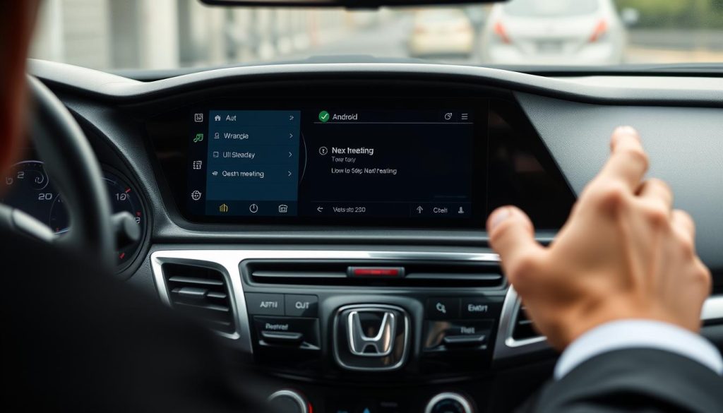 Utilisation professionnelle d'Android Auto dans une Honda Crosstour
